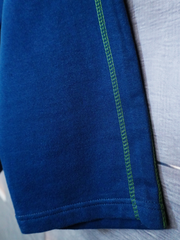 Kids Navy Blue Cotton Trouser with Elastic