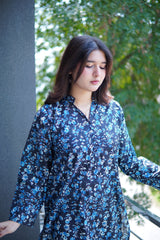 Farshi Shalwar blue - Brands Kahani