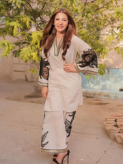 Almond ( Stitched Emb 2 Pcs) With plazo - Brands Kahani