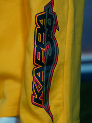 Yellow Fleece Trouser with Small Bottom Print – Cozy Winter Streetwear