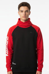 Men’s Premium Turtle Neck Sweatshirt with Bold Sleeve Print