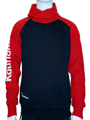 Men’s Premium Turtle Neck Sweatshirt with Bold Sleeve Print