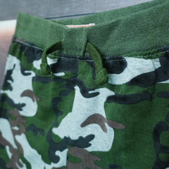 Boys’ Camouflage Printed Cotton Shorts with Drawstring Waist