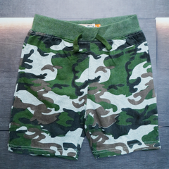 Boys’ Camouflage Printed Cotton Shorts with Drawstring Waist
