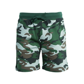 Boys’ Camouflage Printed Cotton Shorts with Drawstring Waist
