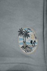 Boys Beige Cotton Shorts Printed Casual Wear