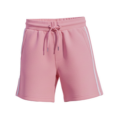 Women’s Pink Fleece Shorts – Soft Cotton Blend Casual Wear with Drawstring Waist