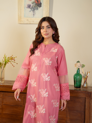 Pink Embroidered 3-Piece Suit Kahani 47 Premium