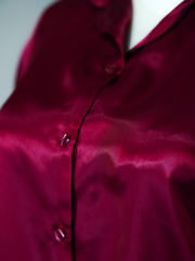 Smarty Pants Women's Silk Satin Comfort fit Shawl Collar Night Suit Pair