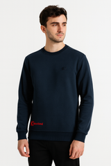 Men’s Premium Crewneck Sweatshirt with Minimal Embroidered Detail