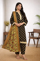 Ladies Printed Three Piece Stitched Suit