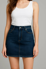Women’s Dark Blue Denim Mini Skirt