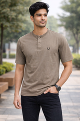 Casual Henley T-Shirt for Men