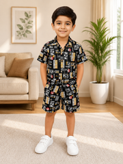 Kids Typography Design Outfit – 2 Piece Set