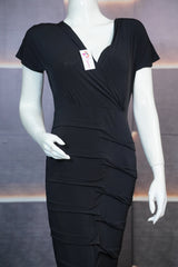 Bodycon V Neck Black