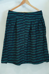 Green printed skirt