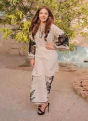 Almond ( Stitched Emb 2 Pcs) With plazo - Brands Kahani