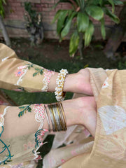 Attirepret - Exquisite Embroidered Cotton 3-Piece Suit - Brands Kahani