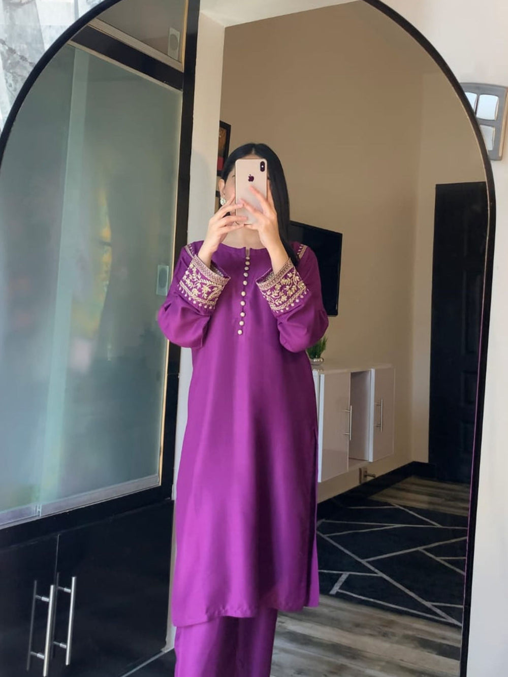 Siyah Style Embroidery Suit 2Pcs - Brands Kahani