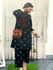 New Petal Embroiderd 2Pcs - Brands Kahani