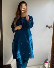 New Mirror Work EMB Cotton 2Pcs - Brands Kahani