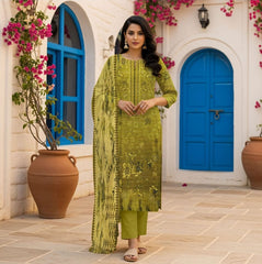Digital Khaddar 3 Piece Unstitched Suit – Trendy & Comfortable Winter Wear 🌸