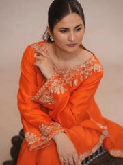 Rang e zard Embroidered 3-Piece Formal Suit – Traditional Elegance - Brands Kahani