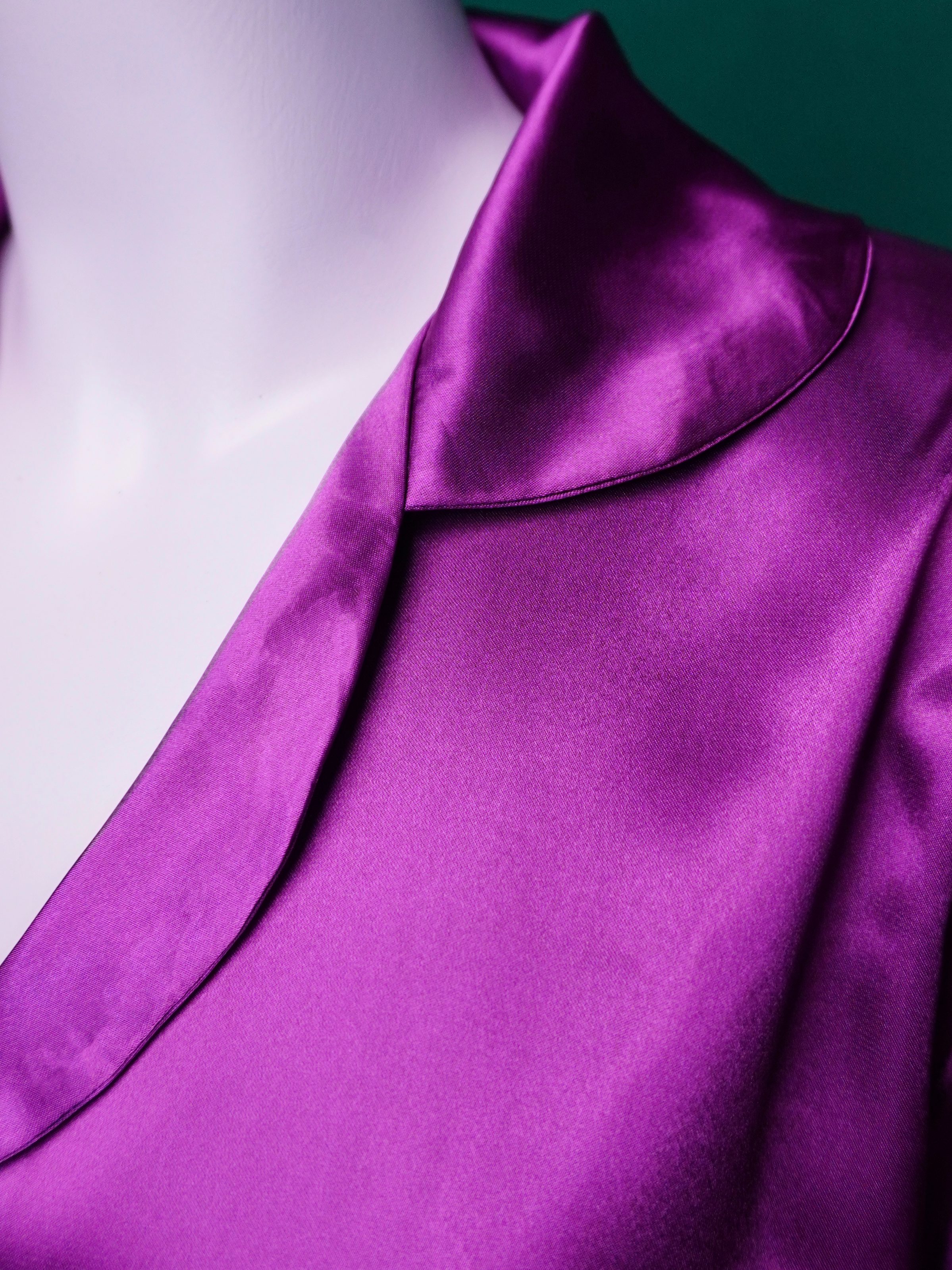 Women’s Silk Night Suit – Full Sleeves & Trouser Set