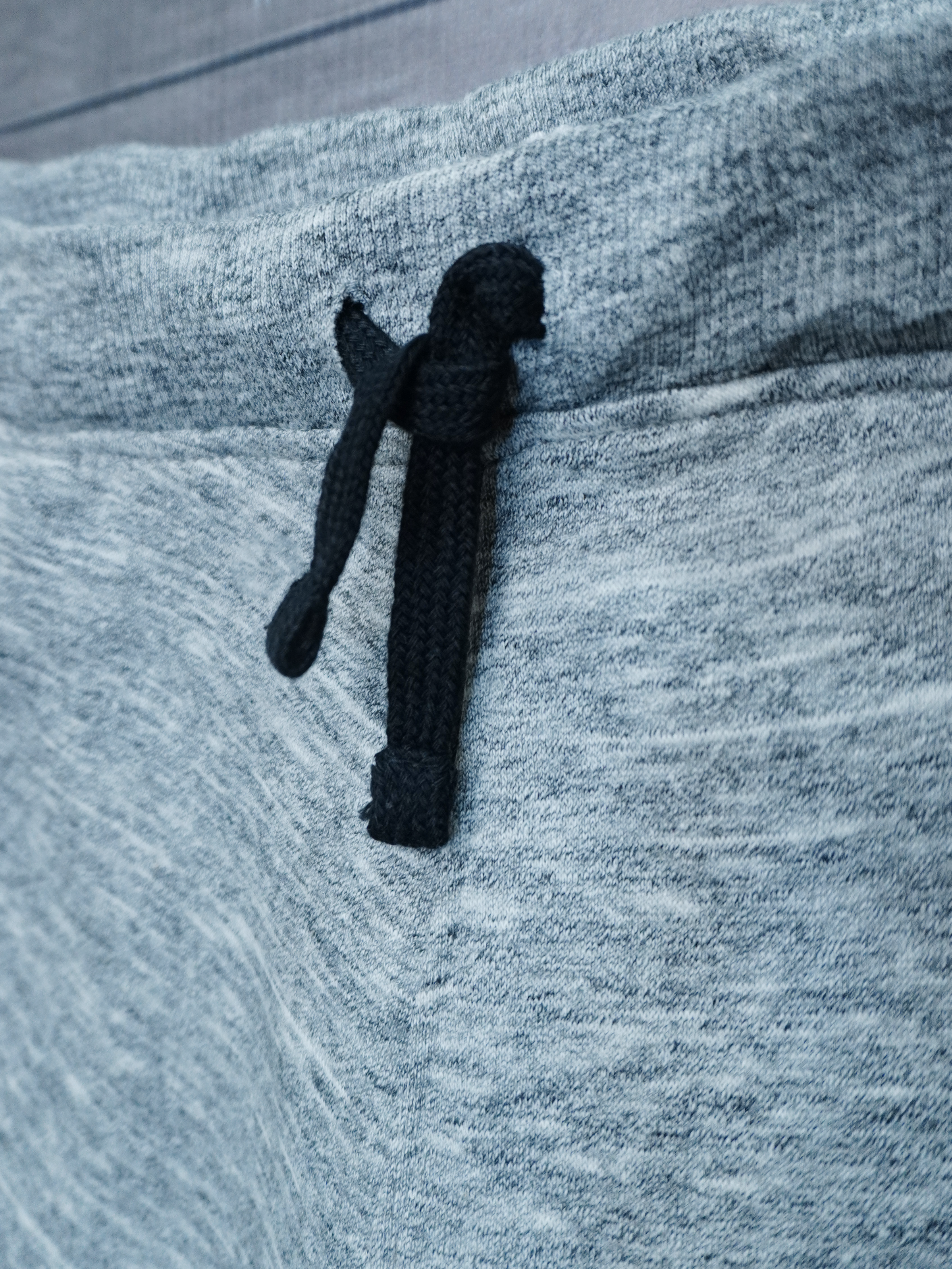 Men’s Heather Grey Cotton Shorts – Soft Fabric Casual Wear with Drawstring Waist