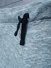 Men’s Heather Grey Cotton Shorts – Soft Fabric Casual Wear with Drawstring Waist