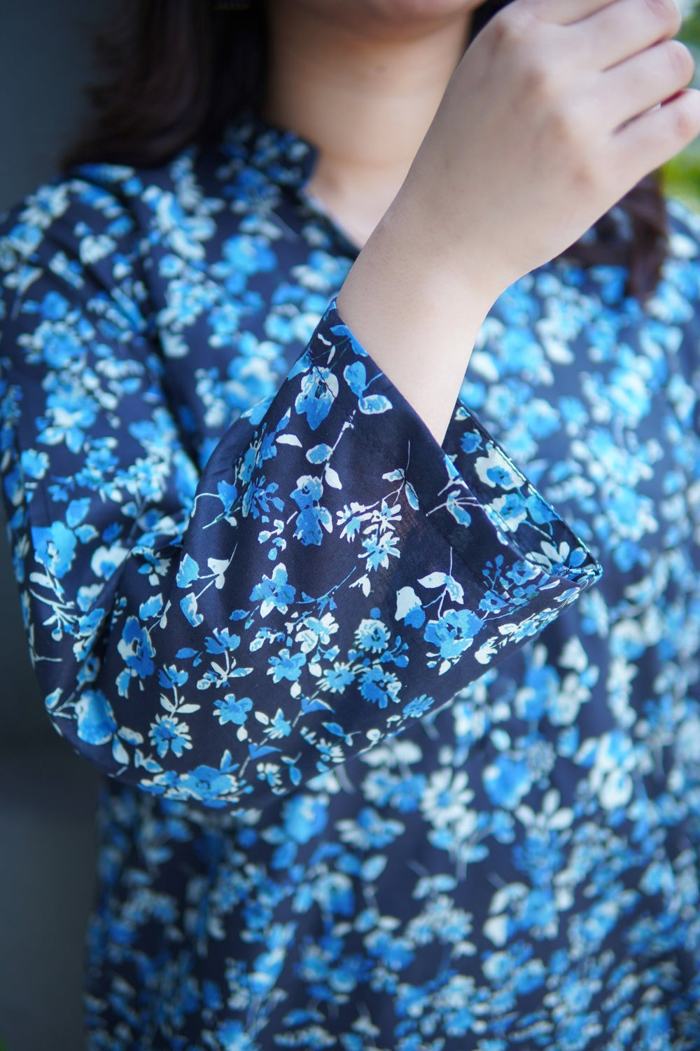 Farshi Shalwar blue - Brands Kahani