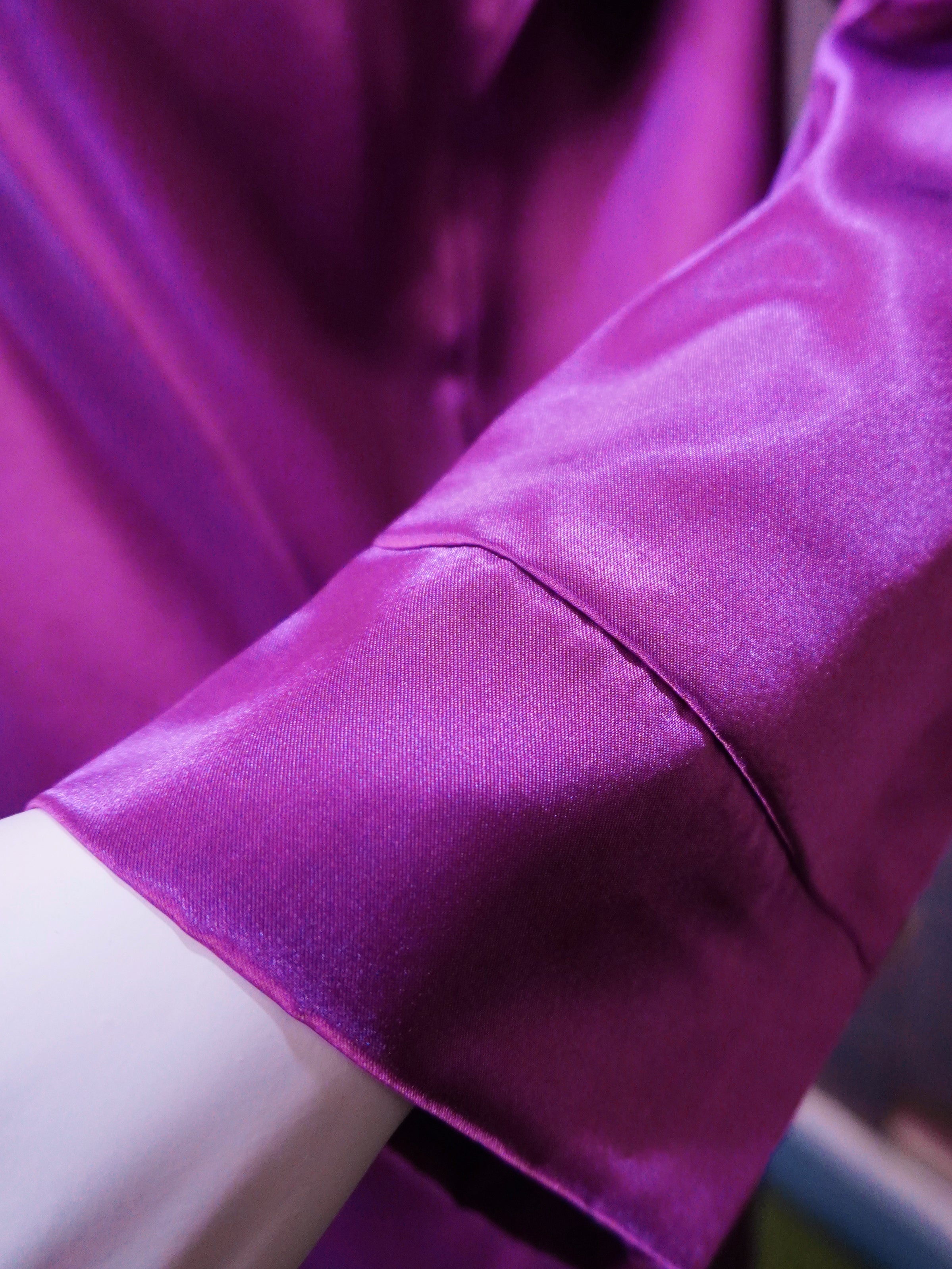 Women’s Silk Night Suit – Full Sleeves & Trouser Set