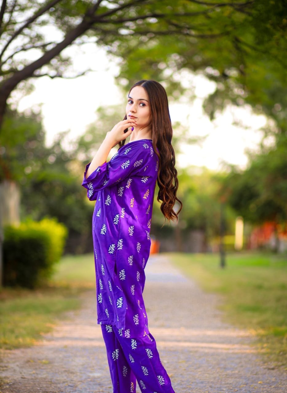 Saleha Block Print 2Pcs - Brands Kahani