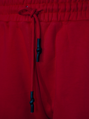 Red Fleece Trouser with Side Tape Design – Premium Streetwear Edition