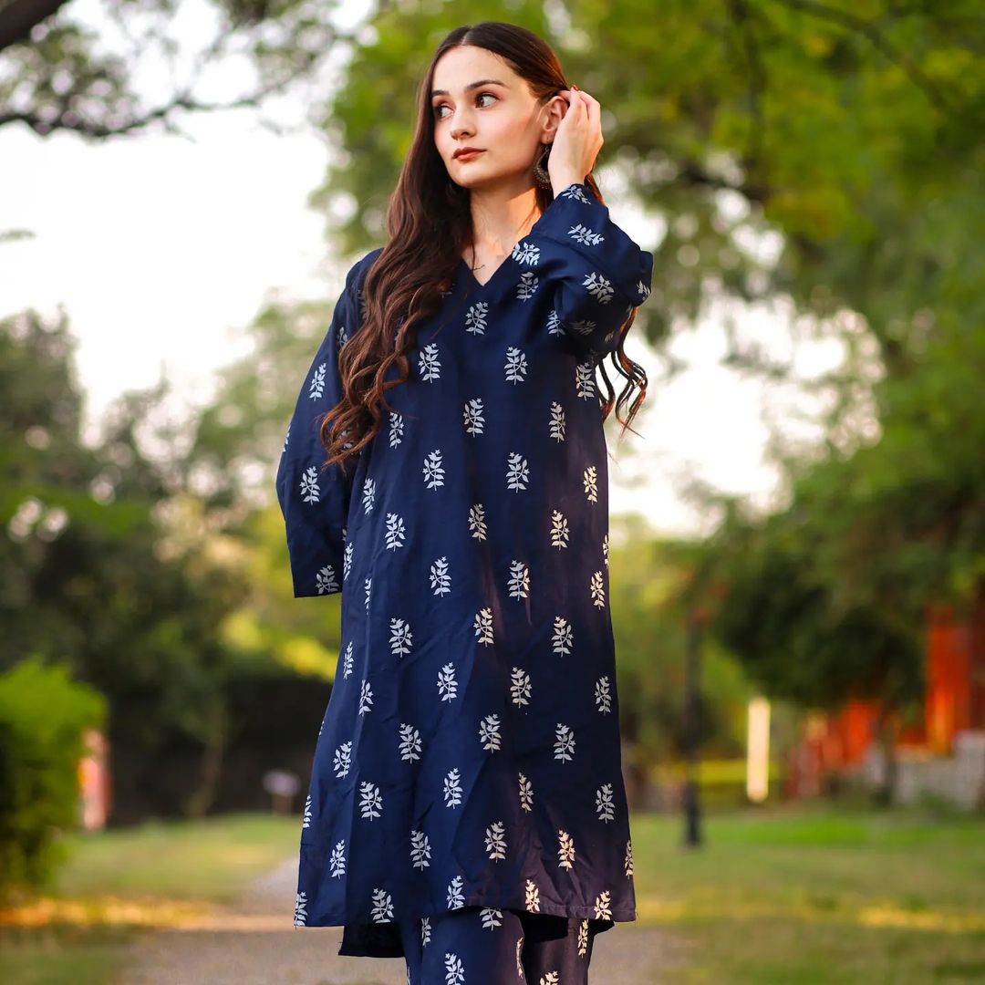Saleha Block Print 2Pcs - Brands Kahani