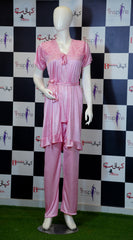 3 Piece Silk Pajama Suit | Soft & Stylish Women’s Nightwear 🌸