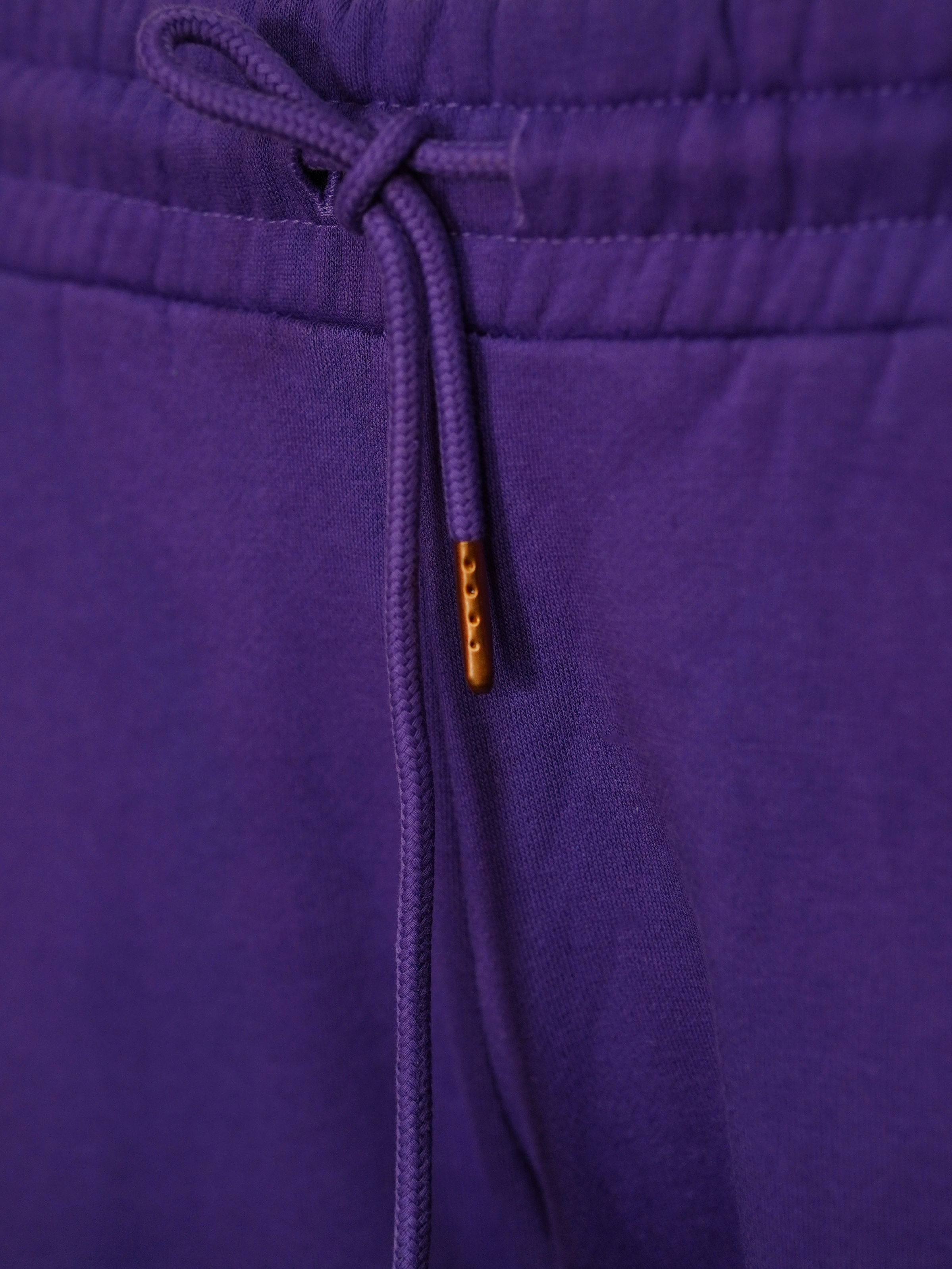 Purple Fleece Trouser with “Love is Blind” Bottom Print – Stylish Winter Wear