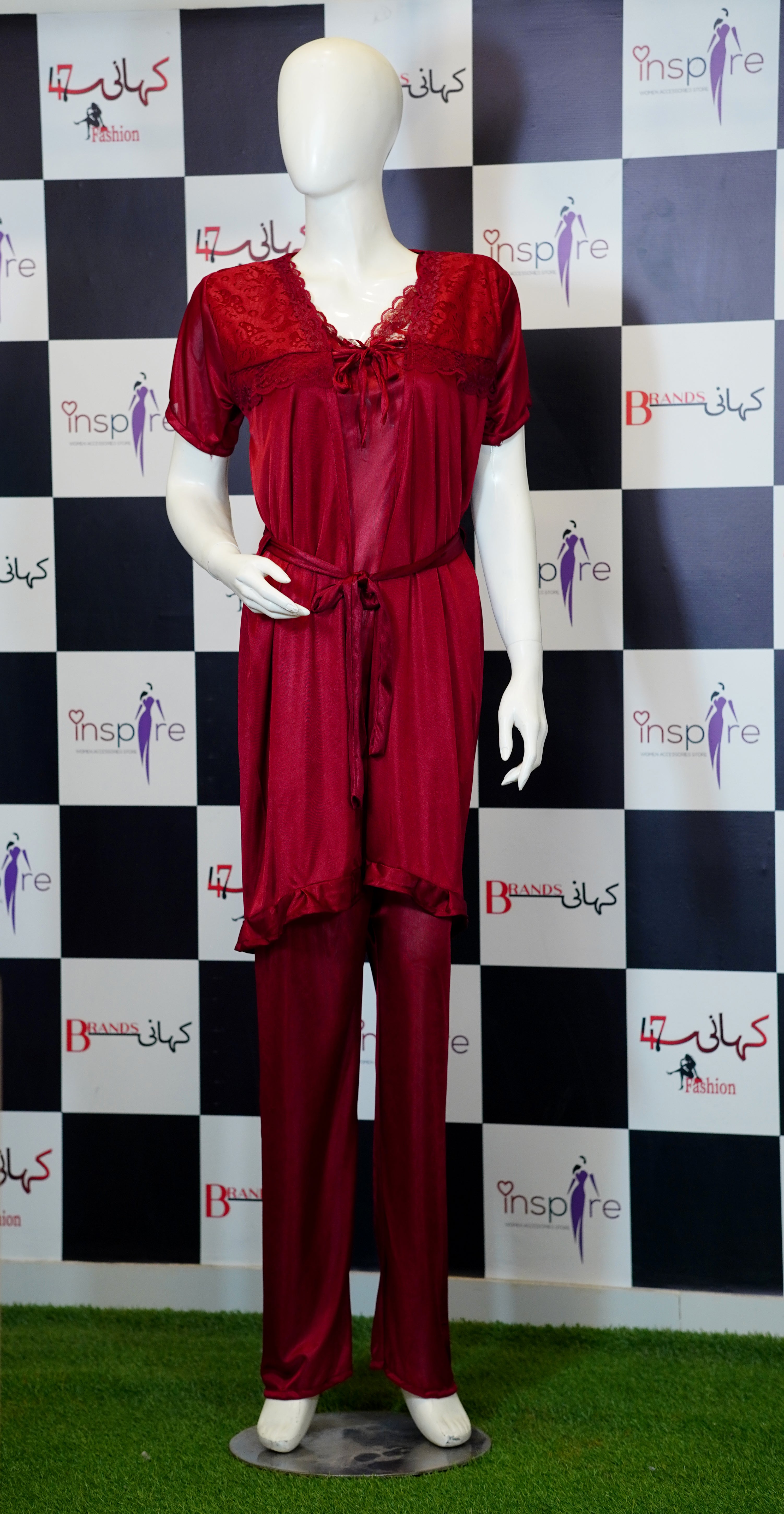 3 Piece Silk Pajama Suit | Soft & Stylish Women’s Nightwear 🌸