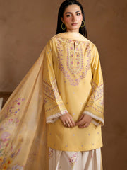 Farshi Mango Light – 3 Piece Suit - Brands Kahani