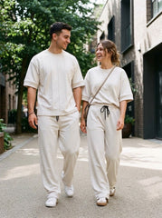 Unisex Relaxed Tee & Straight Trousers Set