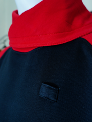 Men’s Premium Turtle Neck Sweatshirt with Bold Sleeve Print