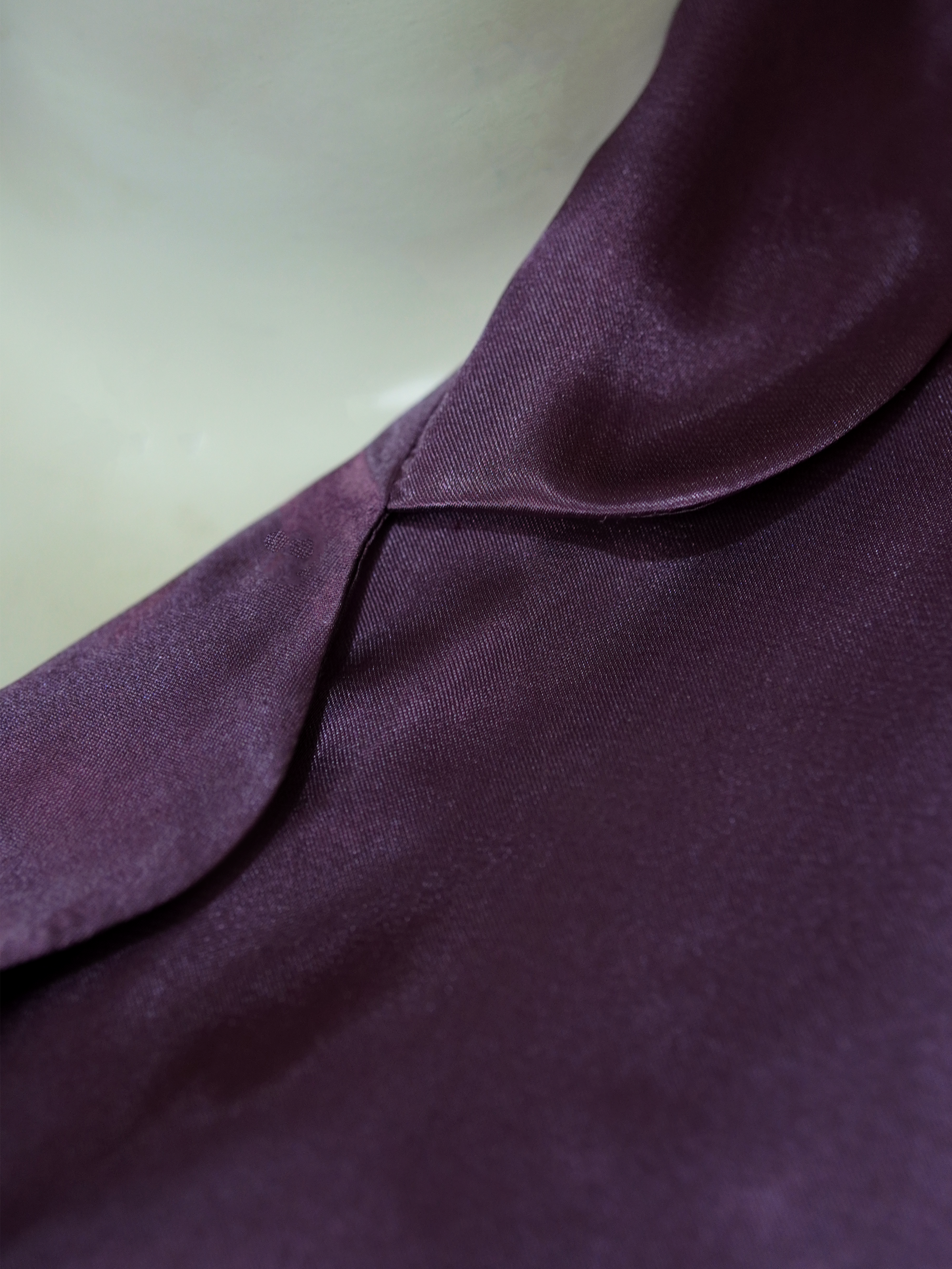 Women’s Maroon Silk Night Suit – Full Sleeves & Trouser Set