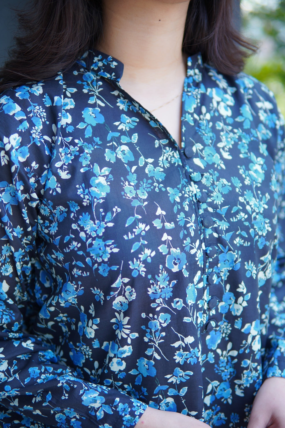 Farshi Shalwar blue - Brands Kahani