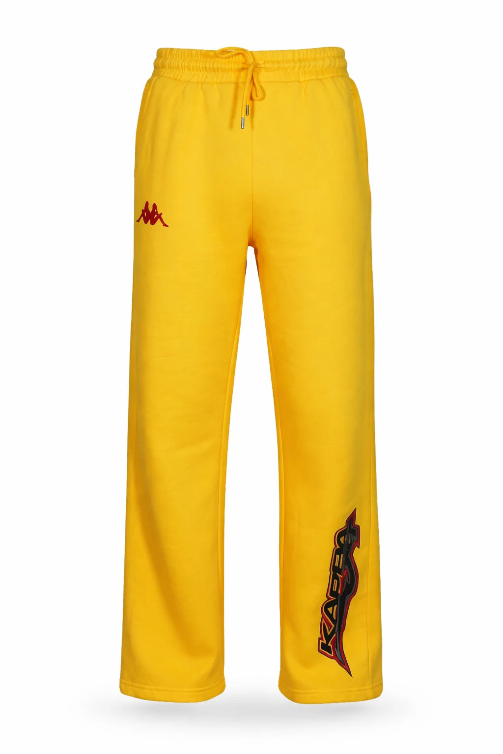 Yellow Fleece Trouser with Small Bottom Print – Cozy Winter Streetwear