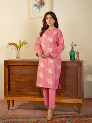 Pink Embroidered 3-Piece Suit – Kahani 47 Premium