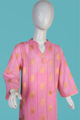 Blossom-Pink Jacquard Suit