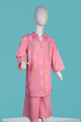 Blossom Pink Jacquard Suit
