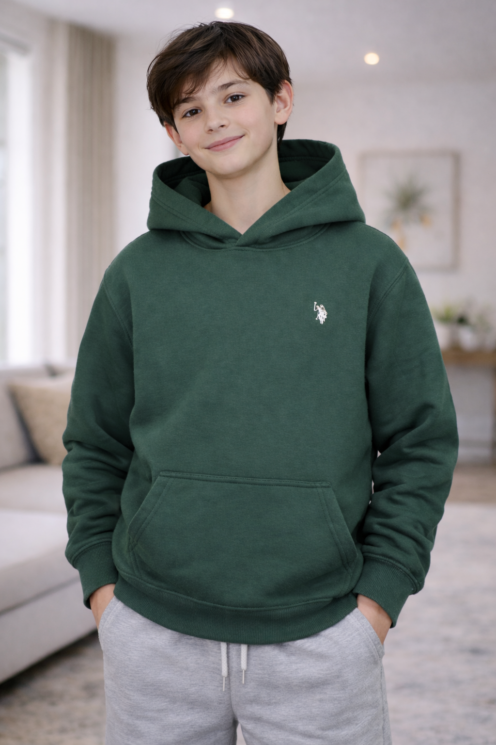 U.S. Polo Assn Kids Fleece Hoodie Unisex – Soft & Warm Winter Wear