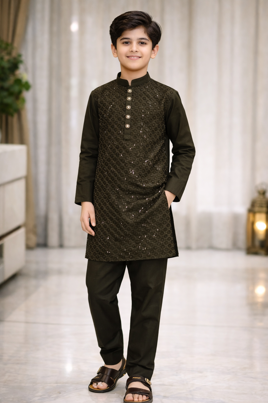 Kid Embroidered Kurta Shalwar