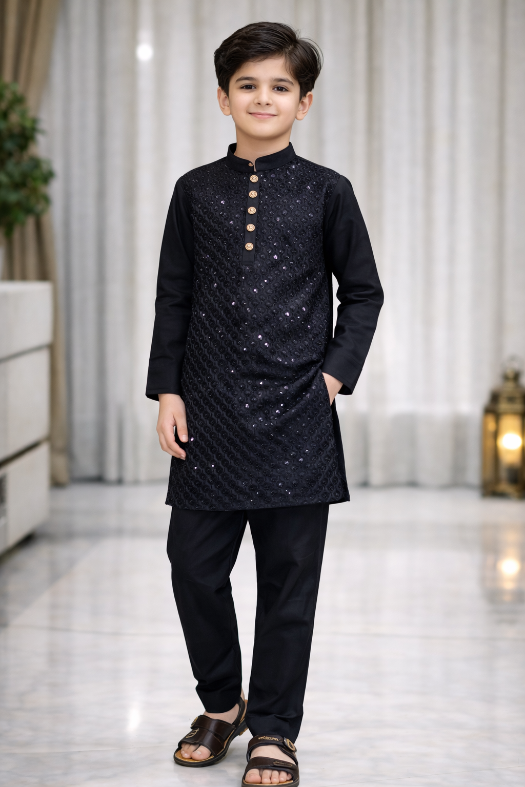 Kid Embroidered Kurta Shalwar